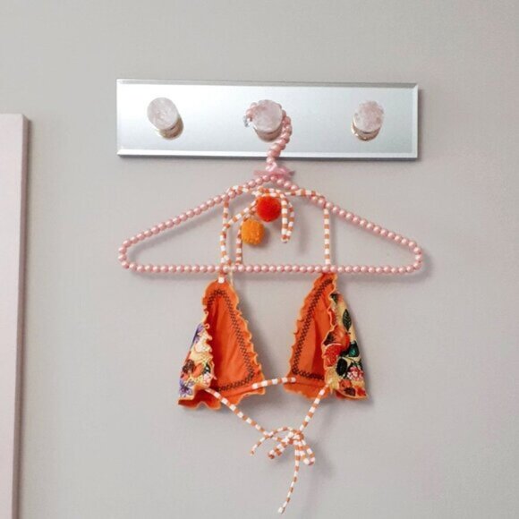 NWT Cosita Linda reversible tropical print triangle bikini top & bottom set - Picture 14 of 16